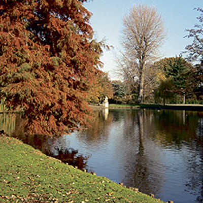 Lohnendes Ausflugsziel: Im Nells Park, hier mit herbstlich buntem Farbspiel der Blätter, finden am Tag des offenen Denkmals zwei Führungen statt.