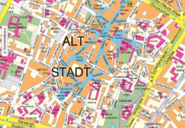 Ausschnitt aus dem digitalen Stadtplan