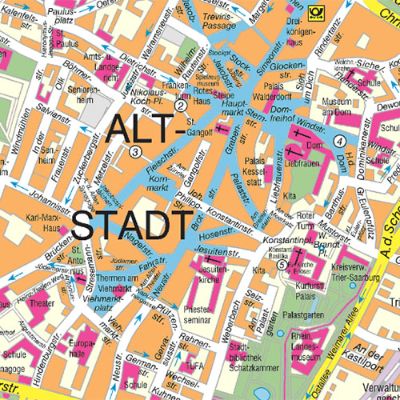 Ausschnitt aus dem digitalen Stadtplan