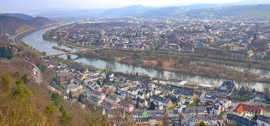 Panoramablick über Trier und die Mosel