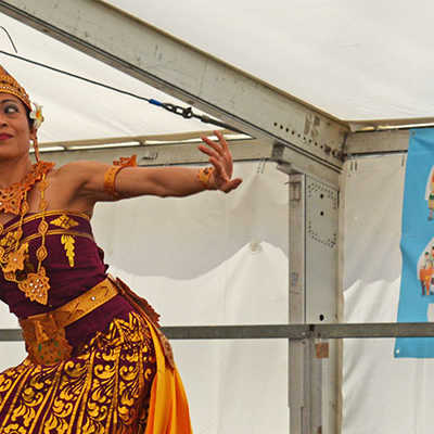 Dieser traditionelle indonesische Tanz war nur eine von vielen Vorführungen auf dem Internationalen Fest. Foto: Martin Seng