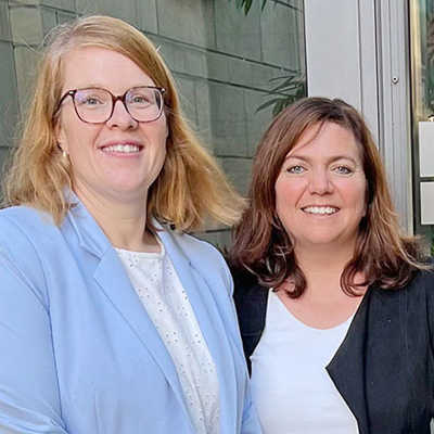 Julia Borens und Maylin Müllers leiten die städtischen Bürgerdienste.