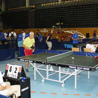 Tischtennis in der Arena Trier.