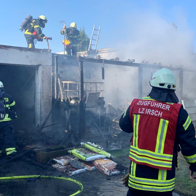 Beim Einsatz in Kernscheid mit dabei: Wehrleute des Freiwilligen Löschzugs Trier-Irsch. Foto: Presseamt