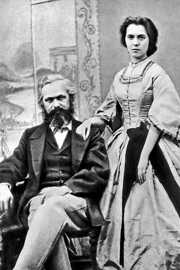 Karl Marx und seine Tochter Jenny 1866