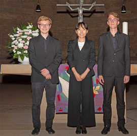 Die Preisträger des Schroeder-Orgelwettbewerbs