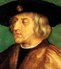 Kaiser Maximilian I. lud 1512 zum Reichstag nach Trier (zeitgenössisches Gemälde von Albrecht Dürer).