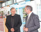 B Klaus Jensen eröffnet die Ausstellung  mit Wogebe-Geschäftsführer Herbert Schacherer im Palais Walderdorff