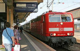 Fernzug im Trierer Hauptbahnhof. Foto: Presseamt