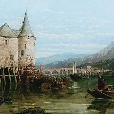 Der britische Maler George Clarkson Stanfield (1828-1878) ist in der Ausstellung im Stadtmuseum mit einer Ansicht der Martinsmühle bei Trier vertreten.  Abb.: Stadtmuseum