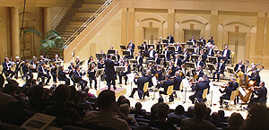 Das Philharmonische Orchester bei einem Auftritt im Metzer Kulturzentrum "Arsenal" am 24. Oktober.
