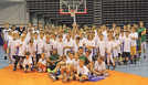 84 Jungs und Mädchen nahmen am SWT-Ostercamp in der Arena teil und konnten drei Tage lang dribbeln, passen und Körbe werfen, was das Zeug hielt. Foto: SWT