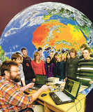 Bei der Germanwatch Klimaexpedition informierten sich drei Schulen über die Klimabrennpunkte der Erde. Foto: LA 21