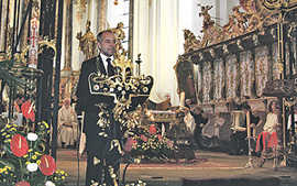 OB Klaus Jensen während seiner Lesung.