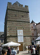 Der Frankenturm - hier bei der Wiedereröffnung im April 2007 - war ursprünglich ein wehrhaftes Wohngebäude.