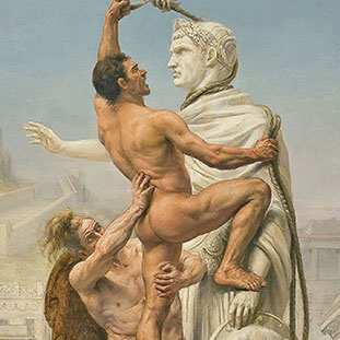 Das Stadtmuseum präsentiert unter anderem ein Gemälde von Joseph Noël Sylvestre von 1890. Es zeigt die Plünderung Roms im Jahr 410 durch die Barbaren und war stilprägend. Foto: Musée Paul Valéry/Sète