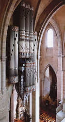 Die Schwalbennestorgel im Trierer Dom. Foto: Hohe Domkirche