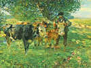 Heinrich Zügels um 1910 entstandenes Gemälde „Hirte mit Rindern“ ist im Stadtmuseum wieder ausgestellt. Foto: Stadtmuseum