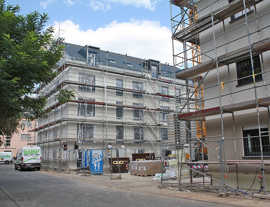 Ein Projekt im sozialen Wohnungsbau wird derzeit im Auftrag der Firma Immprinzip GmbH & Co. KG an der Ecke Hohenzollern-/Franz-Altmeier- Straße realisiert.