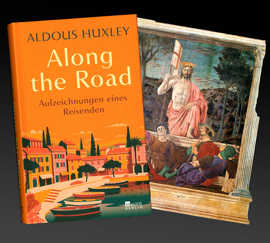 Die Bildkombi zeigt das Buchcover von „Along the Road“ und das Bild „Auferstehung“, in welchem der sich aus dem Grab erhebende Jesus Christus dargestellt wird.