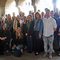 Im Wandelgang des Stadtmuseums Simeonstift.