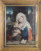 Dieses niederländische Gemälde aus dem 16. Jahrhundert zeigt eine Madonna als treusorgende Mutter mit dem Jesuskind. Foto: Stadtmuseum