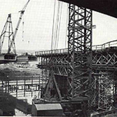 Während des Baus 1972.