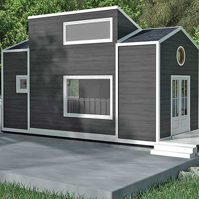 Tiny Häuser haben eine Wohnfläche zwischen 15 und 45 Quadratmetern und brauchen entsprechend weniger Fläche. Foto: Adobe Stock