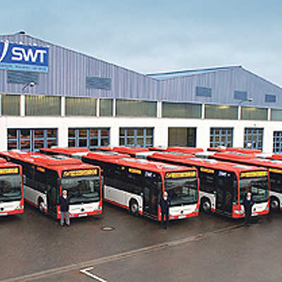 Die sieben neuen Busse sind umweltschonend und bieten einen höheren Fahrkomfort. Bald sind sie täglich in Trier unterwegs. Foto: Stadtwerke
