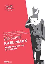 Plakat zum Karl-Marx-Fest 5. Mai 2018