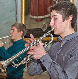 Foto: Junge Musiker beim Neujahrskonzert