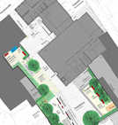 Ausschnitt des Plans zur Umgestaltung des Bürgerhaus-Umfelds. Abbildung: Stadtplanungsamt