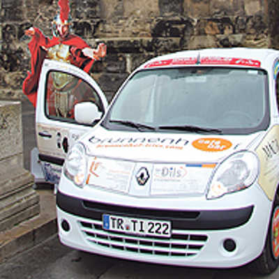 Das TIT-Mobil dient als Transporter für Messen im In- und Ausland.