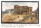 Diese Ansicht der Porta Nigra vor etwa 200 Jahren entstammt dem Aquarellbuch des Grafen von Kesselstatt, das eine Sammlung von 70 farbigen Ansichten aus dem Raum Trier enthält. Abbildung: Stadtbibliothek/A.Runkel