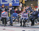 Die Bläserklasse bei einem Konzert in Gloucester. Foto: LSR