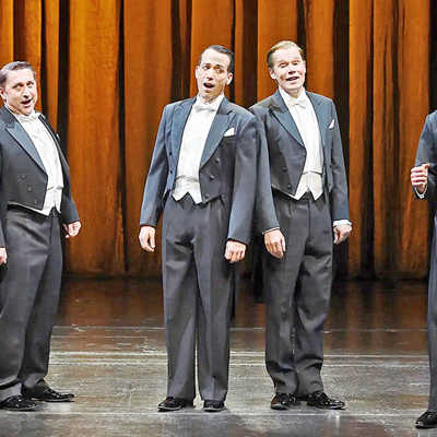 „Comedian Harmonists“ war mit 95 Prozent Auslastung das beliebteste Stück der vergangenen Spielzeit. Foto: Martin Kaufhold