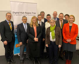 Gründungsmitglieder des Vereins digital Hub Region Trier