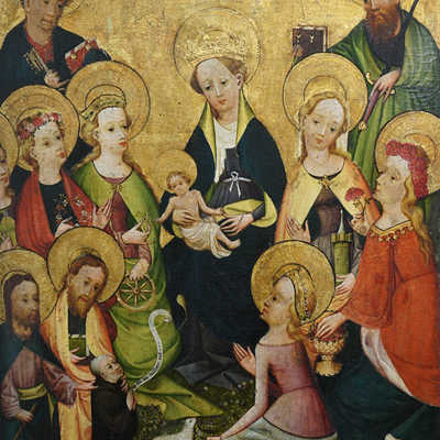 Das Gemälde „Maria mit dem Christuskind im Kreis von Heiligen“ gehört zu der Sammlung von Job Hermes. Foto: Stadtmuseum