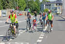 Mit einer Fahrrad-Demo durch die Innenstadt fiel Startschuss zur erfolgreichen Aktion Stadtradeln im Juni 2014.