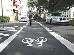 Fahrradstreifen Foto: SPD