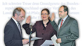 Neu im Stadtvorstand: Angelika Birk und Thomas Egger (rechts).