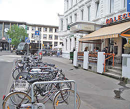Fahrradständer Café Lecca
