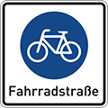 Verkehrszeichen Fahrradstraße