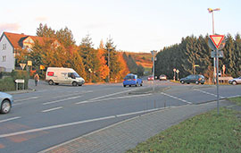 Kreuzung L143/144 in Filsch. Foto: FDP