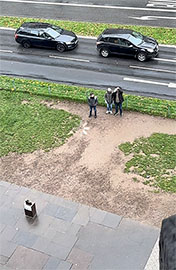 Blick von der Porta Nigra auf den nördlichen Vorplatz. Foto: B90/Grüne