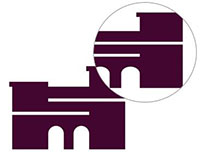 Detail der Porta im Logo.