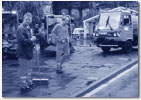 Szene Straßenreinigung