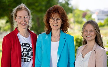 Das Team Ausbildung bei der Stadtverwaltung Trier: Eva Müller, Petra Steinbach und Christopher Burd